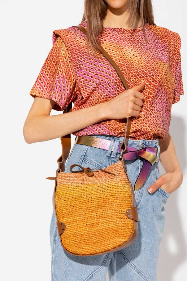 【国内即発】ISABEL MARANT MINI BAYA SHOULDER BAG rick owens black mini shoulder bag - Beige 'Mini Baya